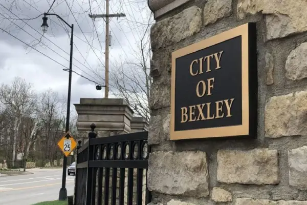 Sign on wall with the words City of Bexley